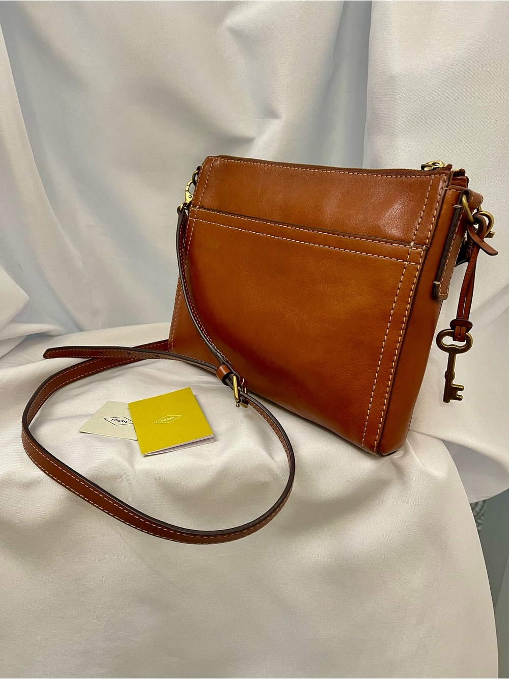 Fossil Leather Crossbody Bag